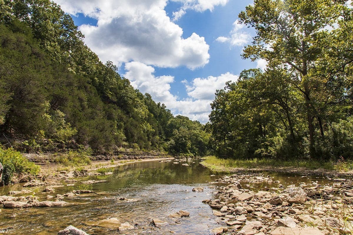 Bear Creek Cycle Trail is the riding side of a Lake Greeson trip.